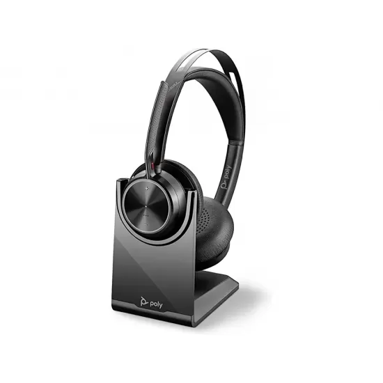 POLY Voyager Focus 2 USB-A Headset and Charging Stand