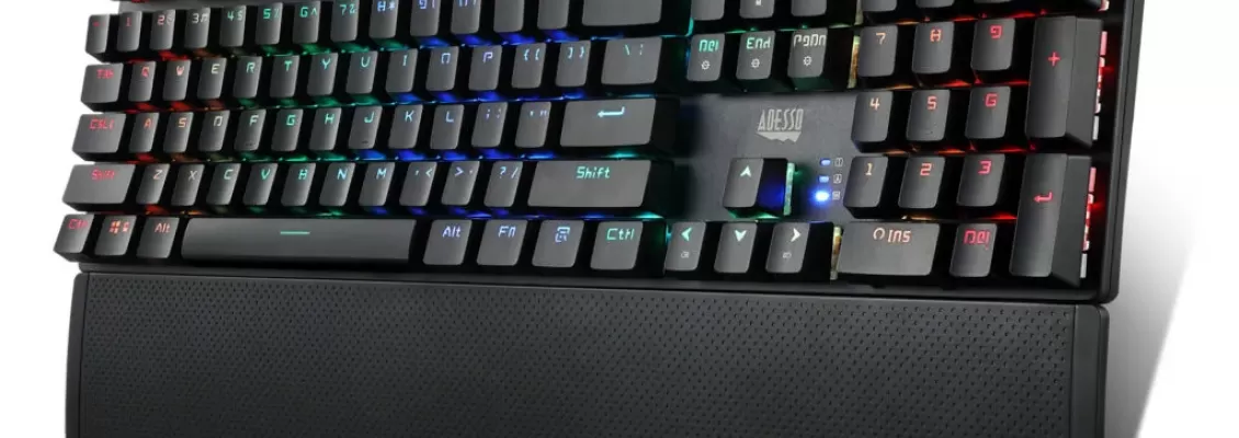 Adesso RGB Programmable Mechanical Gaming Keyboard: Elevate Your Gaming and Streaming Experience