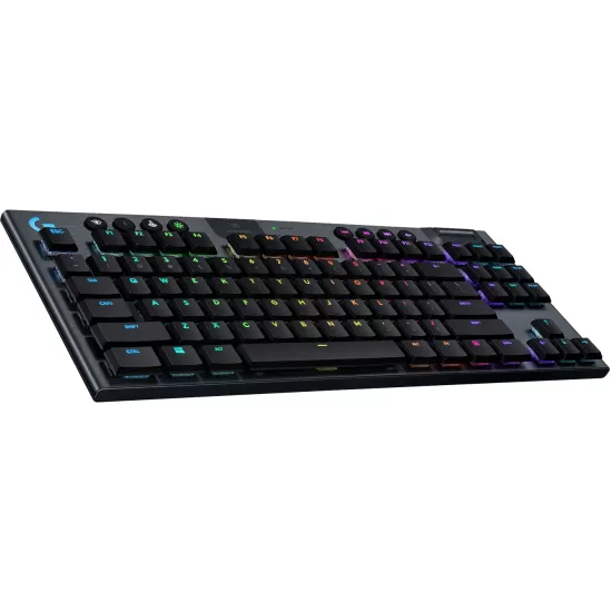 Logitech G915 TKL Tenkeyless LIGHTSPEED Wireless RGB Mechanical Gaming Keyboard (Carbon Tactile)